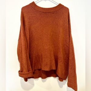 Rust Orange Oversized Sweater
